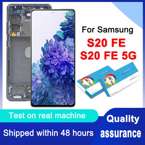 Original 6.5&39&39 Super AMOLED For Samsung Galaxy S20 FE SM-G780 Display S20 Lite LCD S20 FE 5G SM-G781 Touch Screen Digitizer