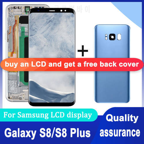 Original Super AMOLED For Samsung Galaxy S8 G950 G950F Display S8 Plus G955 G955F LCD Touch Screen Digitizer Assembly