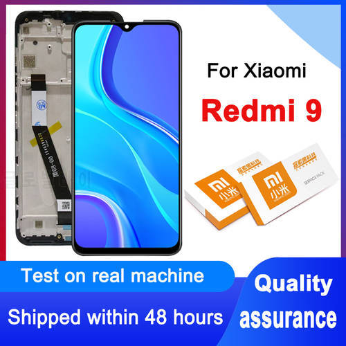 100% Tested 6.53&39&39 Display Replacement For Xiaomi Redmi 9 LCD Touch Screen Digitizer Assembly For Redmi9 M2004J19G M2004J19C