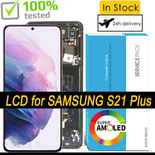 100% Original Super AMOLED Display S21 G990F G991 for SAMSUNG Galaxy S21 Plus 5G G996 G996B LCD Touch Screen Repair Parts