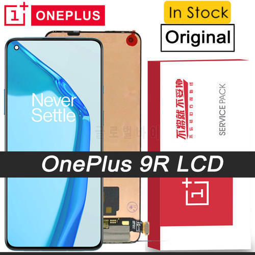 100% Original 6.55 inches AMOLED Display for OnePlus 9R 1+9R LE2101 LCD Touch Screen Digitizer Replacement Parts