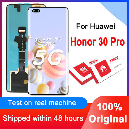 Original Tested 6.57&39&39 Display For Huawei Honor 30 Pro LCD Touch Screen Digitizer Assembly For Honor30 Pro EBG-AN00 Replacement