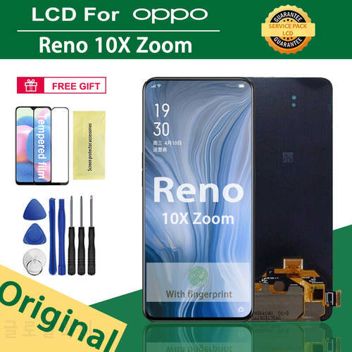 Original 6.6&39&39 Display For OPPO Reno 10X Zoom LCD Touch Screen Digitizer Assembly For OPPO CPH1919, PCCM00,CPH1921 LCD Display