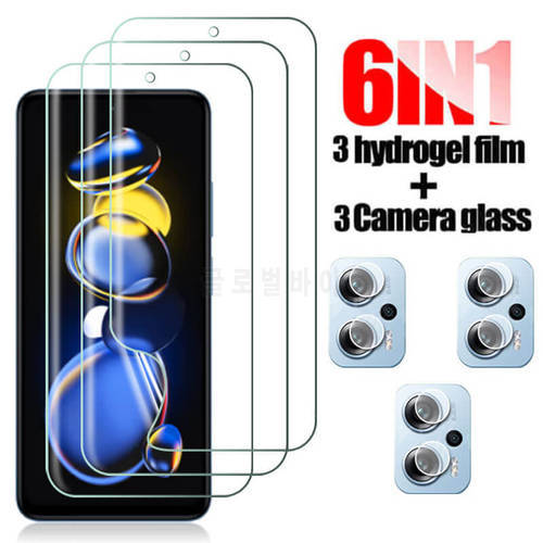 Camera Glass For Xiaomi Redmi Note 11T Pro Plus Screen Protector Hydrogel Film 3D On Xiomi Redmi Note 11T Pro + Protective Glass