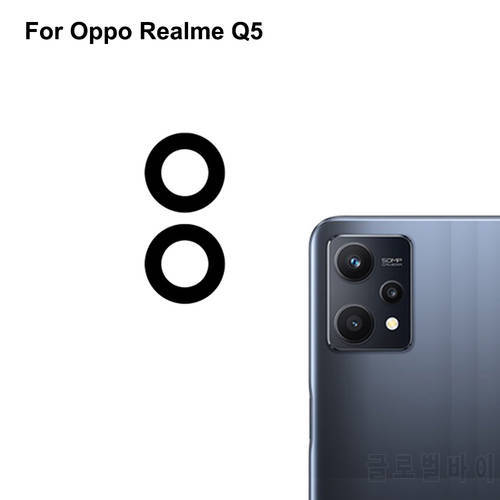 2PCS For Oppo Realme Q5 Replacement Back Rear Camera Lens Glass test good For Oppo Realme Q 5 Parts