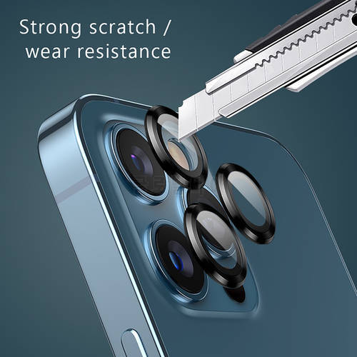 3PC Camera Lens Glass For IPhone13 Pro Max Aluminum Alloy Ring Camera Len Screen Protector For IPhone13 Pro Max Camera Lens Film