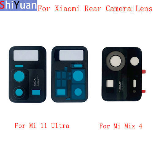 2pcs Original Back Rear Camera Lens Glass For Xiaomi Mi 11 Ultra Mix 4 Camera Glass Lens Replacement Repair Parts