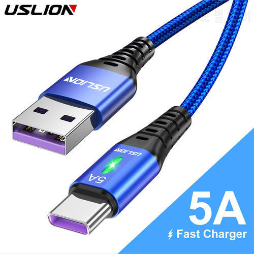 USLION 5A USB Type C Cable Fast Charging For Samsung S22 Huawei P40 Super Fast Charger Type-C Micro Data Cord For Xiaomi Redmi