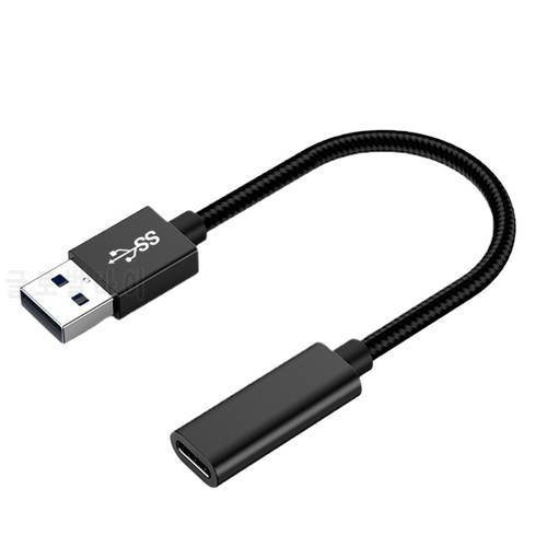 Multifunctional 5.91inch Durable Type C Female to USB 3.0 Male Data Charging Cable for Mobile Phones and Computers