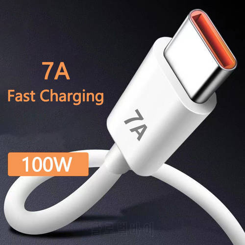7A 100W USB C Cable Type C Super-Fast Charge Cable USB Fast Charing Data Cord for Samsung S22 Xiaomi Mi 12 Pro 11 Oneplus