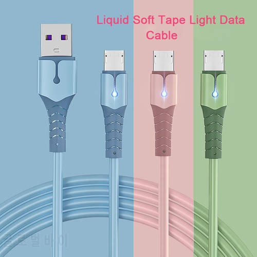 3A Fast Charging Micro USB Cable For Samsung Huawei Xiaomi OPPO Redmi Quick Charging 1/1.5/2M Silicone Mobile Phone Data Cable