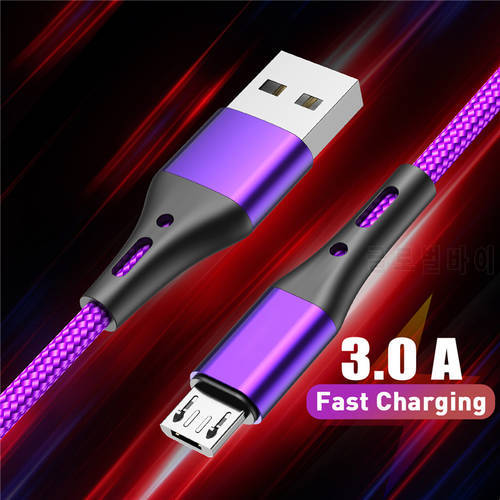 3A Micro USB Cable Fast Charging Data Sync USB Charger Cable Cord For Samsung S6 Xiaomi mi Redmi Huawei Microusb Phone Cables