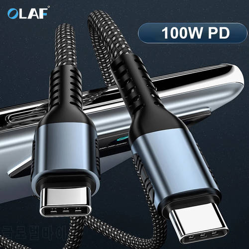 100W Type C Cable USB Cable PD Super-fast Charging Data Cable for Huawei Xiaomi Mobile Phone Charger Cable Cord