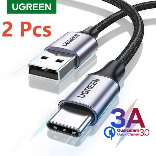 【Only Ship to Korea】UGREEN 2 Pack USB Cable USB C Type C Charging Cable for Samsung Galaxy S22 Xiaomi 11 Fast Charging USB C