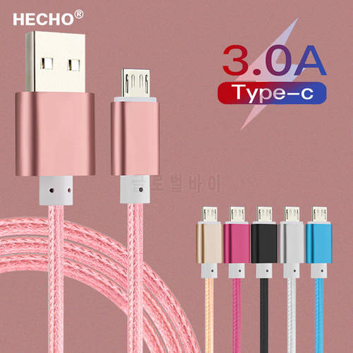 Type C Charger 1m 2m Long USB Qucik Charger Wire USB C For Huawei P30 P20 Lite Samsung Galaxy Note 8 9 A5 A7 S8 A40 S10 Charger