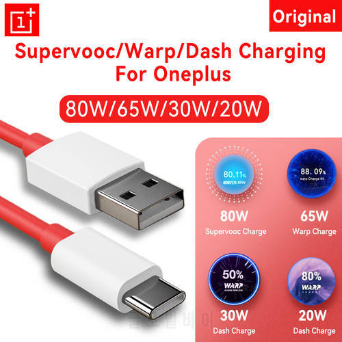Oneplus 10 Pro Original Usb Type C Warp Fast Charging Data Cable For One Plus 9 9RT Ace 9R 8T 5G Usbc Cabl Nord 2 Accessories