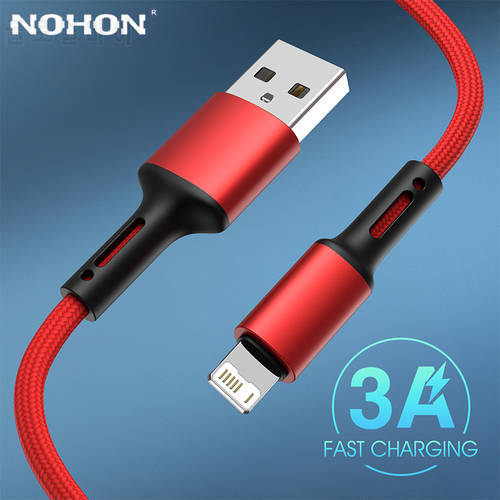 USB Cable For iPhone X Xs XR 11 12 13 Pro Max 6 6s 7 8 Plus 5 SE iPad Mini Fast Charging Data Cord Mobile Phone Long Wire 2m 3m