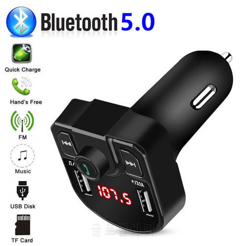Car FM Transmitter Car Bluetooth Mp3 Dual USB Car Charger Car mp3 Bluetooth Receiver