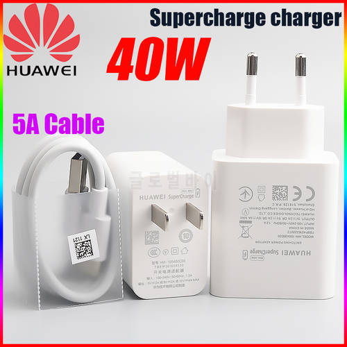 Original HUAWEI Fast Charger 40W Supercharge Type C Cable For HUAWEI P30 P40 P10 P20 Pro lite Mate 9 10 Pro Mate 20 V20