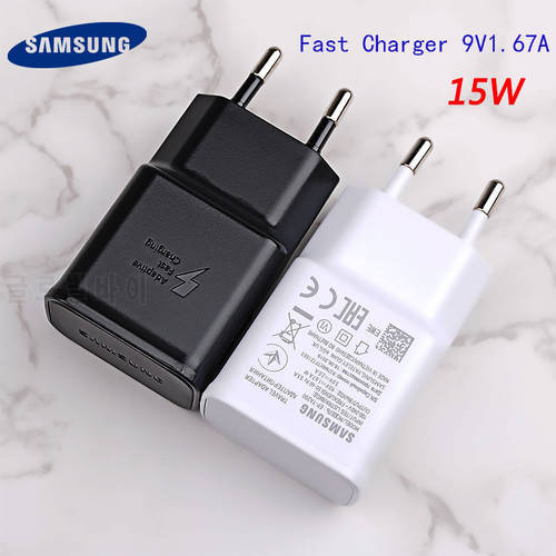 For Samsung S10 S8 S9 Plus Fast Charger Travel Adapter 9V 1.67A Fast Charge 120cm Type C Cable For Samsung Note 10 9 8 A50 A70