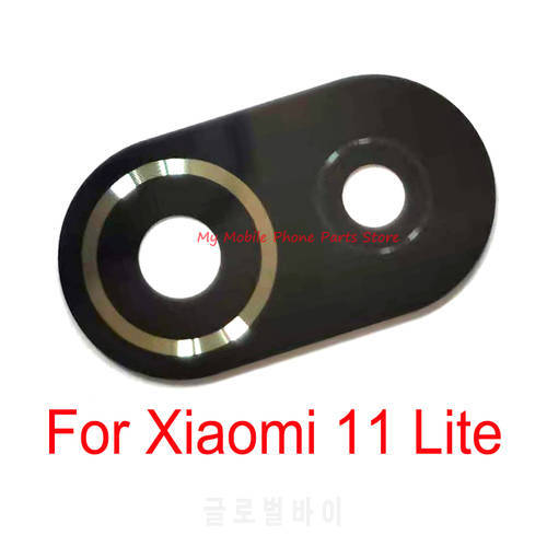 New Rear Camera Glass Lens For Xiaomi 11 Lite Mi 11 Lite Back Main Camera Lens Glass With Adhesive Sticker Tape For Mi11 Lite