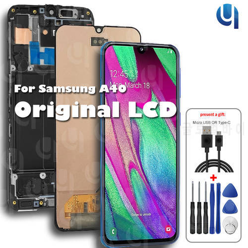 Mobile phone lcd display For Samsung A40 LCD Touch Display Screen Phone Screen Assembly A40 LCD 2019 A405 LCD