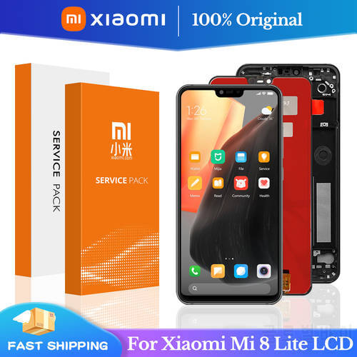 6.26&39&39 Original LCD For Xiaomi Mi 8 Lite LCD Display Touch Screen Digitizer Assembly With Frame For Xiaomi Mi8 Lite Mi 8X LCD