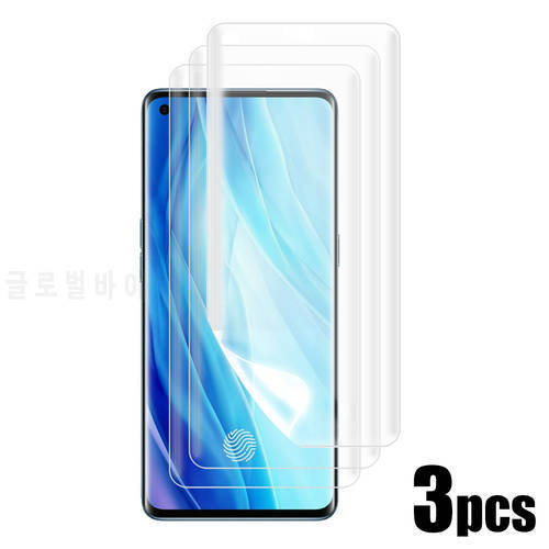 3pcs For Oppo Reno4 Pro 5G / 4G ( Reno 4 Pro ) Screen Protector Soft Hydrogel Film 3D Curved Full Coverage