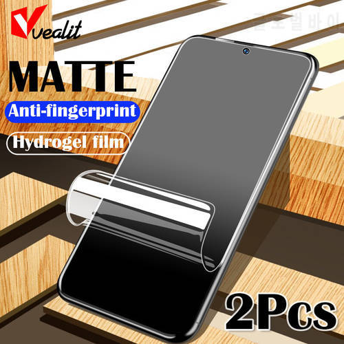 2Pcs No fingerprint Matte Hydrogel film for Samsung galaxy A72 A52 A32 M31 M51 A51 A71 A40 A50 A30 A31 A70 A80 A90 no glass film