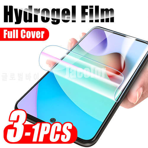 1-3PCS Hidrogel Film For Xiaomi Redmi 10 Prime 10X Pro 4G/5G 9 9i 9A 9AT Screen Protector Redmy 10 Water Gel Film Soft Not Glass