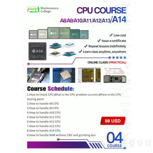 course 4 cpu practical online course A8-A14 english/Spanish/Portuguese/Italian