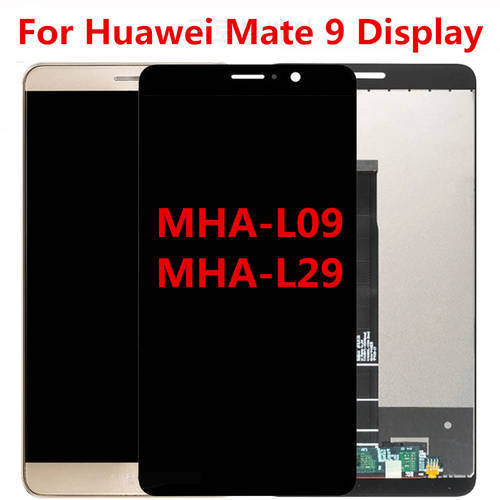 5.9&39&39 LCD For HUAWEI Mate 9 Display Touch Screen Digitizer with Frame Display for Huawei Mate 9 LCD MHA-L29 Replacement