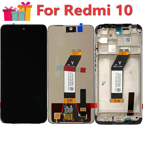 Original For Xiaomi Redmi 10 Prime 21061119BI LCD Display Touch Screen Digitizer Assembly For Redmi10 21061119AG 21061119AL LCD