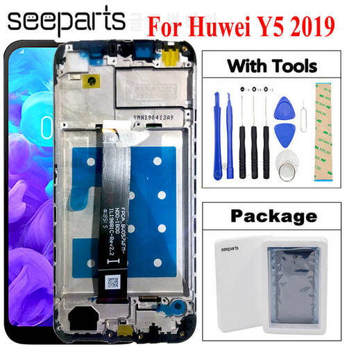 Tested Well For Huawei Y5 2019 LCD Display Touch Screen With Frame For Honor 8S LCD Screen Y5 2019 Display AMN-LX9 LX1 LX2 LX3