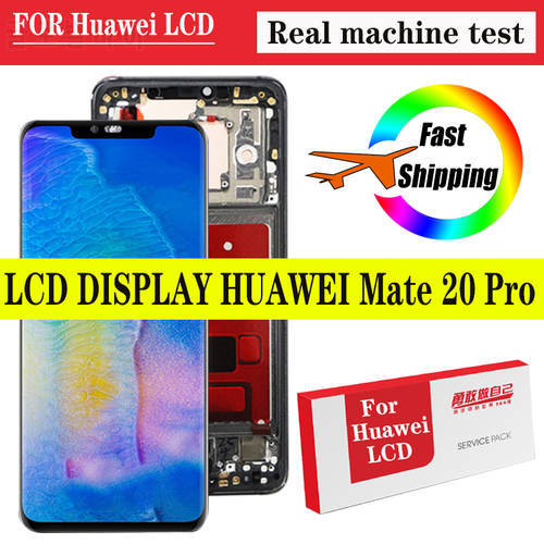 Original 6.39&39&39 Display with frame fingerprint Replacement for Huawei Mate 20 Pro LCD Touch Screen LYA-L29 Digitizer Assembly