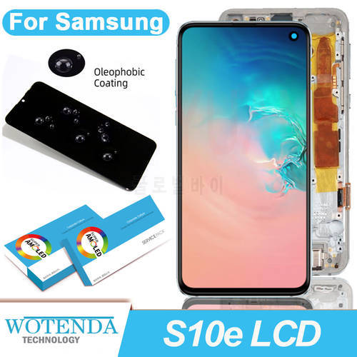 100% Original 5.8&39&39 AMOLED Display for Samsung Galaxy S10E G970F/DS G970U G970W Full LCD Touch Screen Digitizer Repair Parts