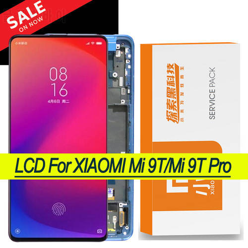100% Original 6.39&39&39 AMOLED Display for Xiaomi Mi 9T Pro LCD Touch Screen Redmi K20 Pro Digitizer Repair Parts + Service Pack