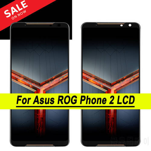Original 6.59&39&39 Amoled For Asus ROG Phone 2 ZS660KL LCD Display Touch Screen Digitizer Repair Parts For ASUS_I001D I001DA