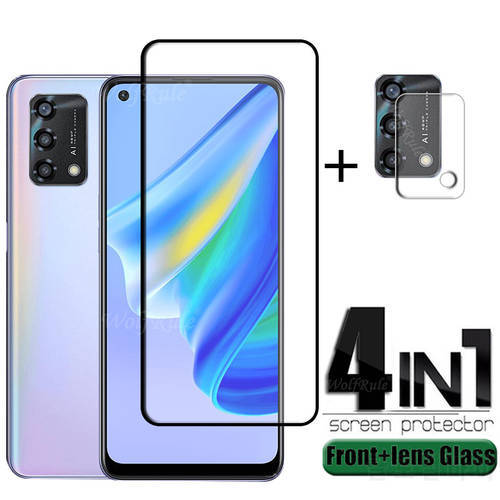 Full Cover Glass For OPPO A95 Glass For OPPO A95 Tempered Glass Screen Protector Full Glue Cover For OPPO A 95 A95 4G Lens Glass