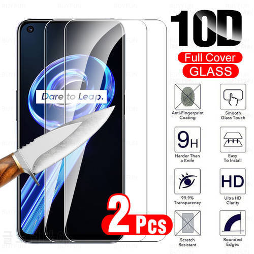 2 Pcs Tempered Glass For Oppo Realme 9 5G Full Cover Screen Protector Film For Realme 9 Pro 9Pro Plus Protective Glass