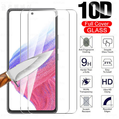 2 Pcs Tempered Glass For Samsung A53 Full Cover Screen Protector Film For Galaxy A03 A13 A23 A33 A53 A73 5G Protective Glass
