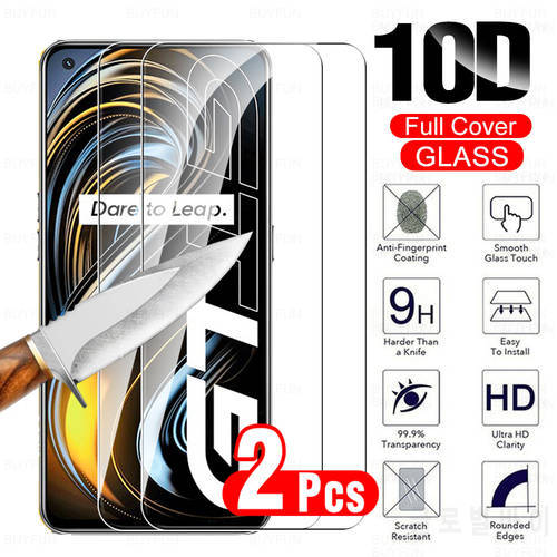 2 Pcs Tempered Glass For Oppo Realme GT 5G Full Cover Screen Protector Film For Realme GT 5G GT5G Protective Glass