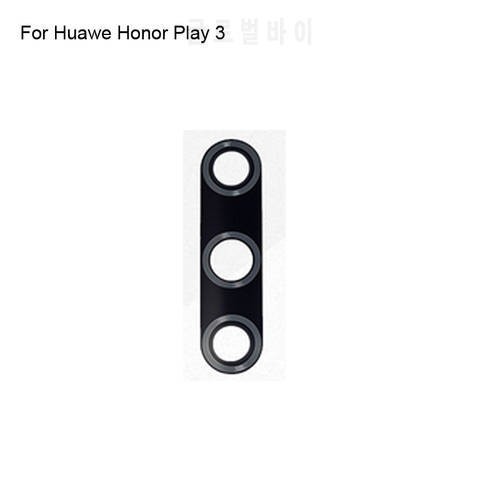 2PCS High quality For Huawe Honor Play 3 Back Rear Camera Glass Lens test good For Huawe Honor Play3 Replacement Parts