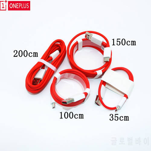 For Oneplus 6T Dash Charger Cable Usb Type-C Cable Quick Red 30/100/150/200cm Charge power data cable for one plus 6 5t 5 3t 3