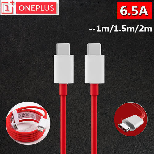 Oneplus 9 Pro 8T 8 T Warp Charge Type C To Type C Cable Original 6.5A Fast Charge One Plus 8 7 Pro 7t 6t 6 5t 5 3t Dash Charging