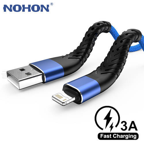 20cm 1m 2m 3m Quick Charge USB Cable For iPhone 13 12 11 Pro Max Xs X XR 6 6s 7 8 Plus SE iPad Lead Data Mobile Phone Long Wire