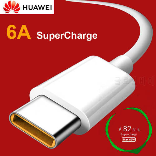 For Huawei Mate 40 Pro 6A Super Charger Cable 66W Supercharge Type C USB Cable For Mate 20 30 Pro P30 P40 P50 Pro Honor 30 30S