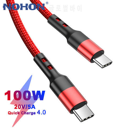 100W USB C To USB Type C Cable USBC PD Fast Charger Cord 1m 2m USB-C Wire For Xiaomi mi 11 10 Pro Samsung S21 S20 Macbook iPad