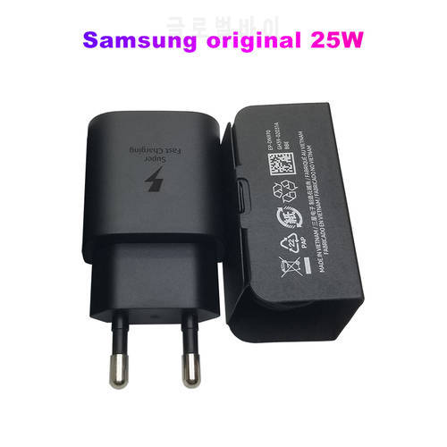 25W Original Charger EU Super Fast Charging Power Adapter For Samsung Galaxy F52 M52 M32 M22 A72 A70 A70s A71 A53 A52 A42 A33 5G