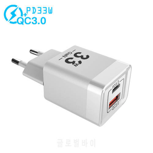 Dual USB Type C PD 65W Charger 5A Fast Charging Wall Adapter Quick Charge 3.0 QC For iPhone 13 12 Xs Huawei Xiaomi Samsung